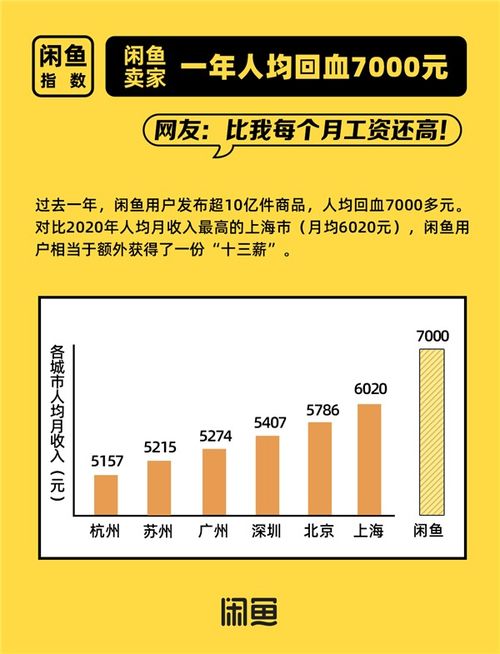 年轻人一年在闲鱼回血7000多元，网友 一年多领一个月工资